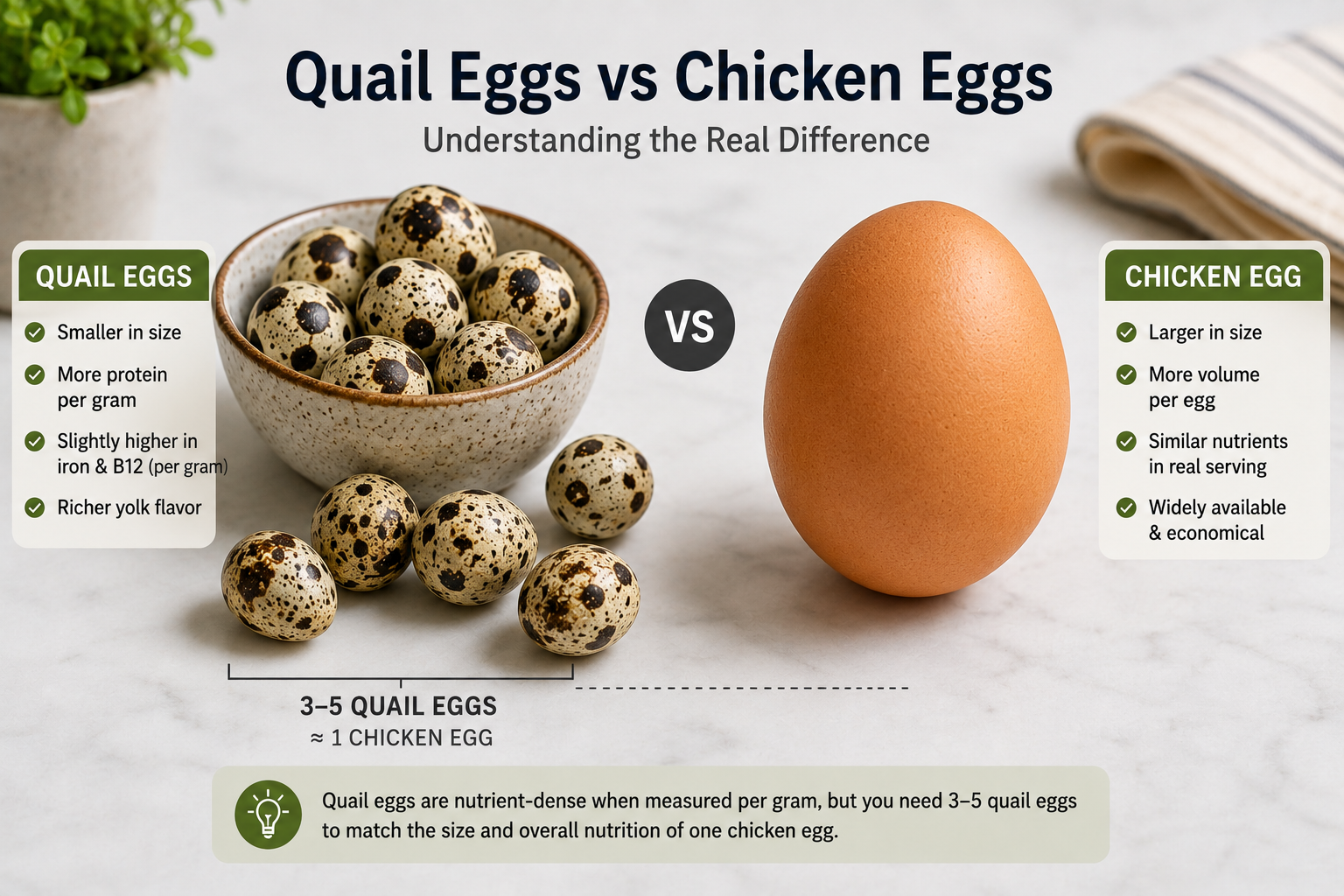 Cooked quail eggs showing safer preparation for food safety